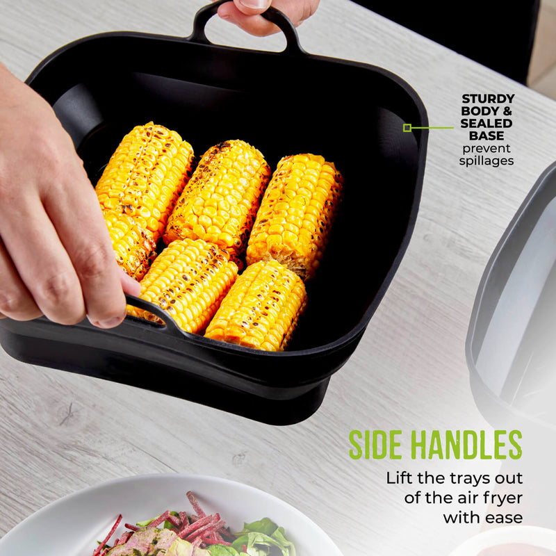 Tower Air Fryer Square Foldable Trays - Pack of 2