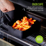 Tower Air Fryer Rectangular Solid Trays - Pack of 2