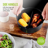 Tower Air Fryer Round Solid Tray with Divider