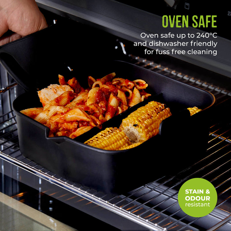 Tower Air Fryer Square Solid Tray with Divider