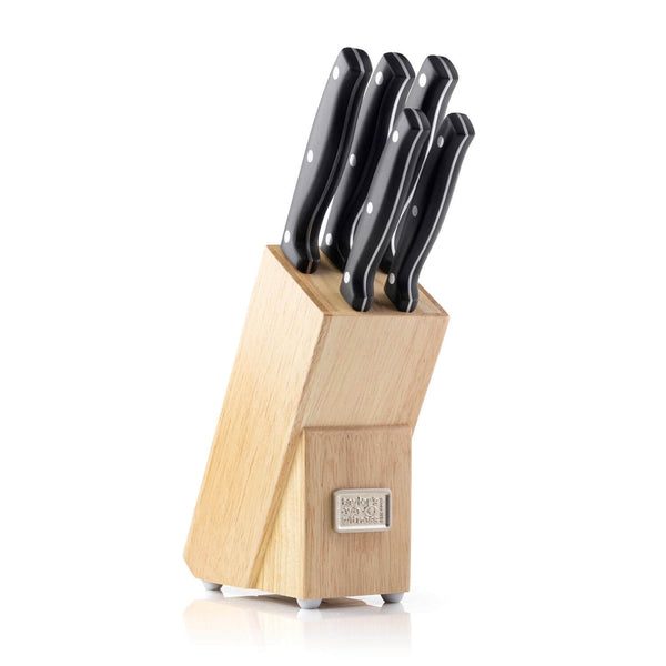 Taylor's Eye Witness 5-Piece Kitchen Knife & Rubberwood Knife Block Set