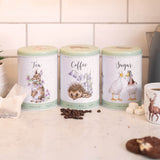 Wrendale Designs by Hannah Dale Tea, Coffee & Sugar Canisters - The Country Set