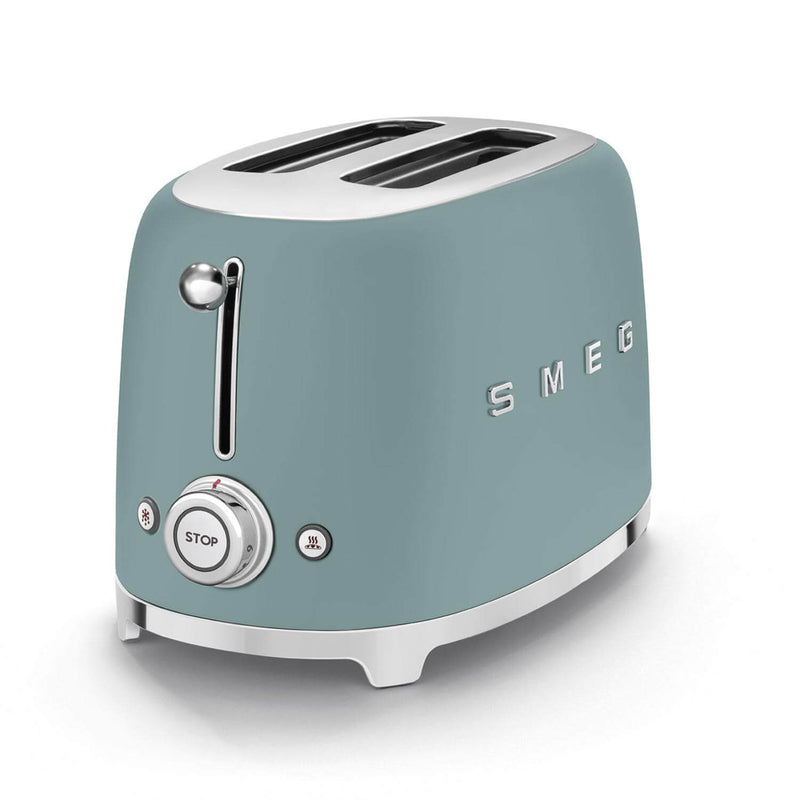 Smeg 50's Style Retro TSF01 2 Slice Toaster - Matte Emerald Green