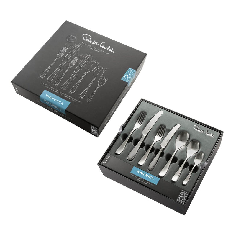 Robert Welch Warwick Bright Stainless Steel Cutlery Set - 56-Piece