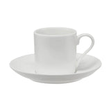 Maxwell & Williams White Basics Straight Demi Cup & Saucer - 100ml