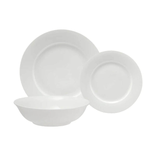 Maxwell & Williams White Basics European Rim Dinner Set - 12 Piece