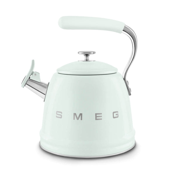 Smeg 50's Retro Style WKF01 Whistling Stove Top Kettle - Pastel Green