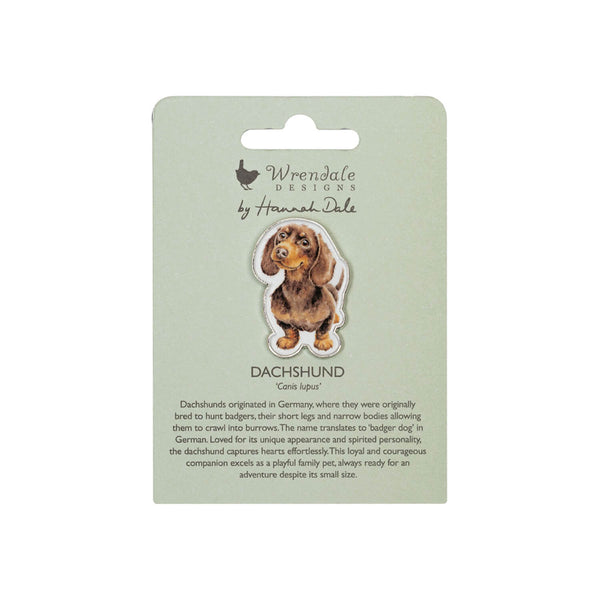 Wrendale Designs by Hannah Dale Pin Badge - Little Sausage - Dog