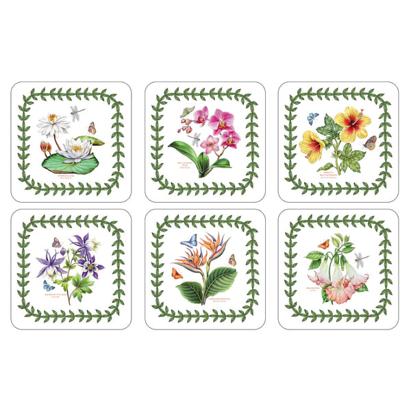 Portmeirion Botanic Garden Pimpernel Exotic Coasters - Set of 6