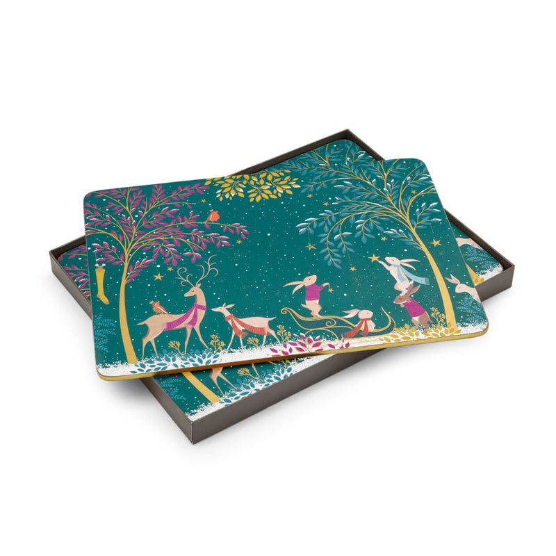 Sara Miller London Woodland Tales Placemats - Set Of 4