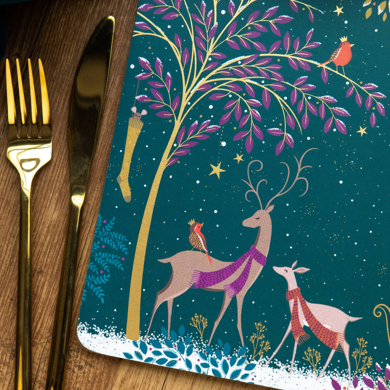 Sara Miller London Woodland Tales Placemats - Set Of 4