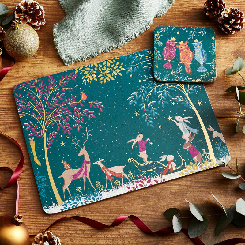 Sara Miller London Woodland Tales Placemats - Set Of 4