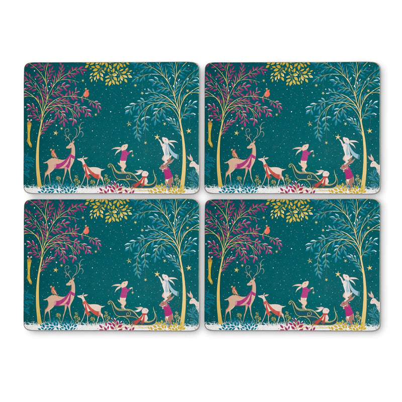 Sara Miller London Woodland Tales Placemats - Set Of 4