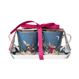 Sara Miller London Woodland Tales Mug & Tray Set - French Blue