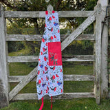 Alex Clark Christmas 100% Cotton Apron - Festive Robins