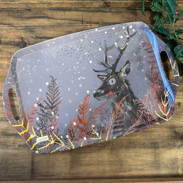 Alex Clark Christmas Large Tray - Stag