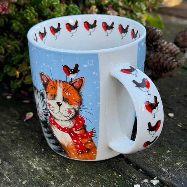 Alex Clark Christmas 400ml China Mug - Festive Cats