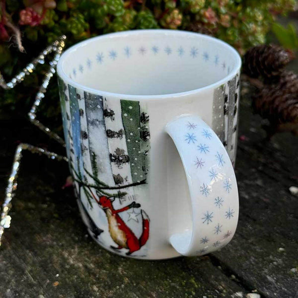 Alex Clark Christmas 400ml China Mug - Festive Forest Friends