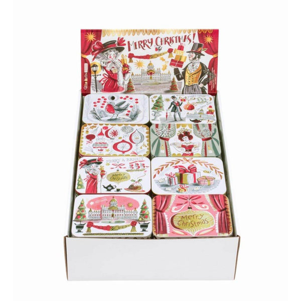 Gillian Martin Christmas Slip Tin Pocket Tins - Assorted