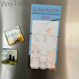 Alex Clark Christmas Magnetic To Do List - Festive Cats