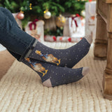 Wrendale Designs by Hannah Dale Mens Christmas Bamboo Socks - Christmas Scarves - Duck