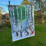 Alex Clark Christmas 100% Cotton Tea Towel - Festive Forest