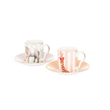 Yvonne Ellen 2-Piece Fine China Espresso Cup & Saucer - Animal