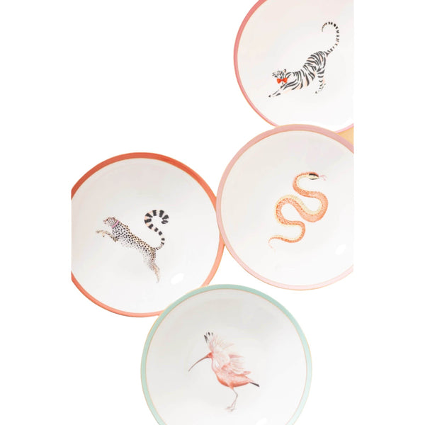 Yvonne Ellen 4-Piece Fine China Pasta Bowls - Animal