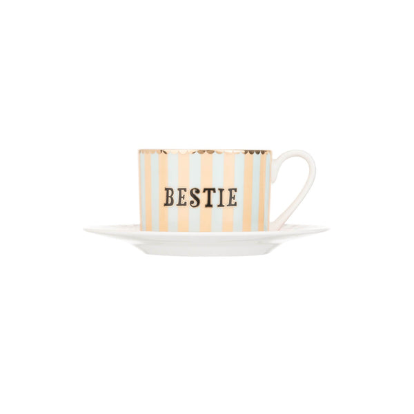 Yvonne Ellen Fine China Teacup & Saucer - Bestie