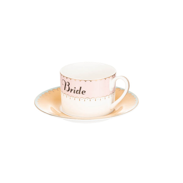 Yvonne Ellen Fine China Teacup & Saucer - Bride