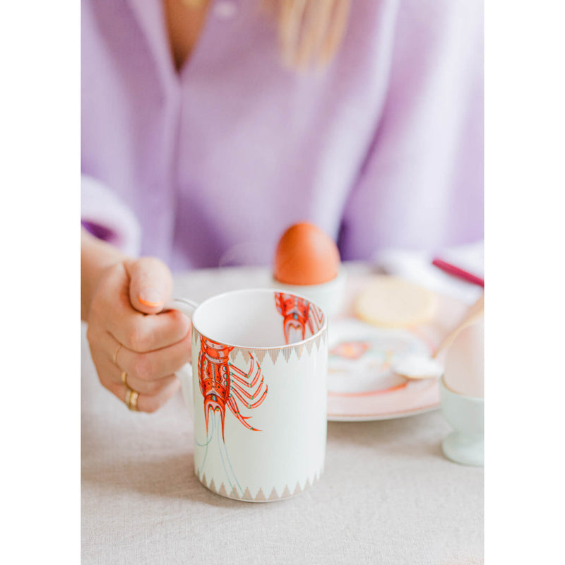 Yvonne Ellen Bone China Medium Mug - Lobster