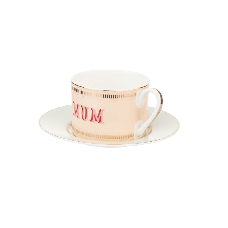 Yvonne Ellen Fine China Teacup & Saucer  - Mum