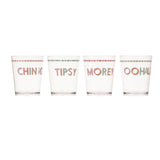 Yvonne Ellen Set Of 4 Plastic Picnic Tumblers - Slogan