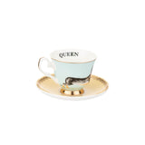 Yvonne Ellen Fine China Teacup & Saucer  - Doggie