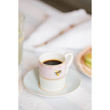 Yvonne Ellen 2-Piece Fine China Espresso Cup & Saucer - Slogan