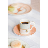 Yvonne Ellen 2-Piece Fine China Espresso Cup & Saucer - Slogan