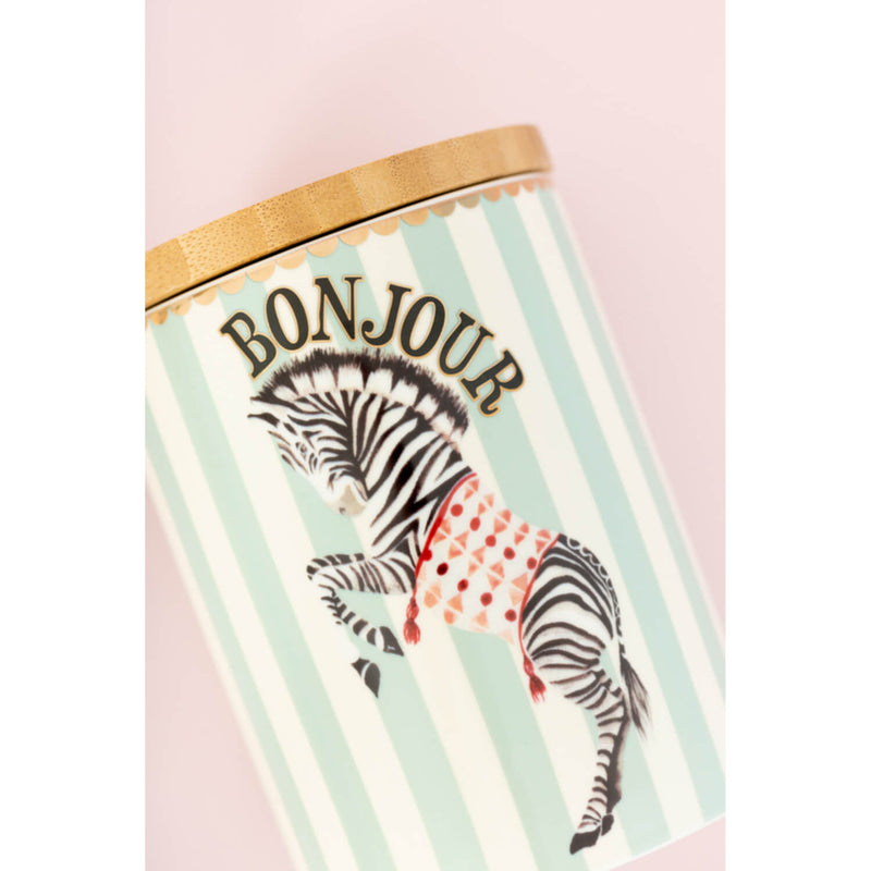 Yvonne Ellen Fine China Medium Storage Jar - Zebra