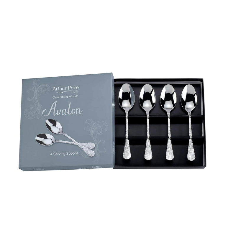 Arthur Price Avalon Stainless Steel Serving Spoons - Set of 4