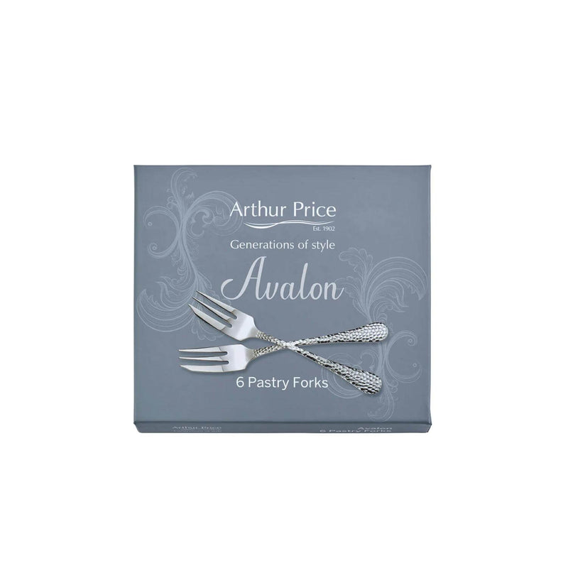 Arthur Price Avalon Stainless Steel Pastry Forks - Set of 6