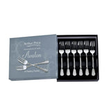 Arthur Price Avalon Stainless Steel Pastry Forks - Set of 6