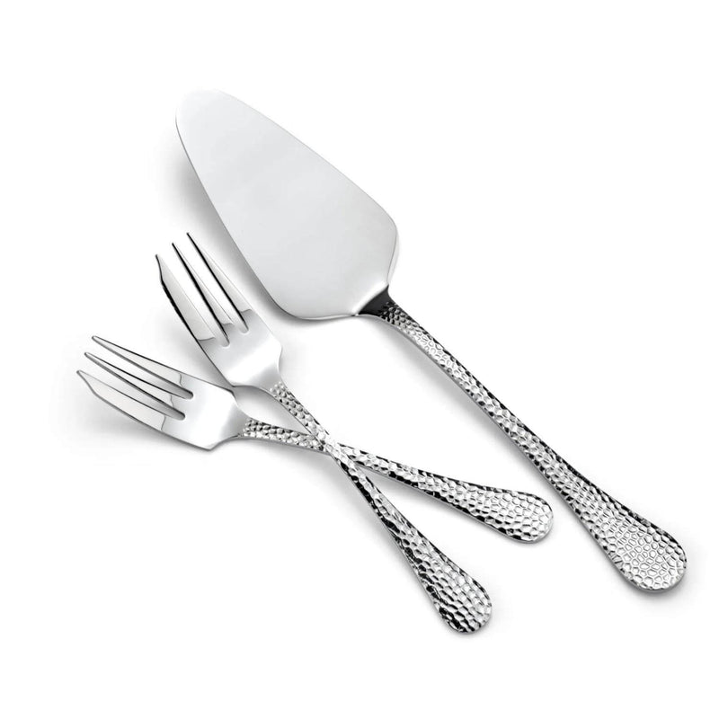 Arthur Price Avalon Stainless Steel Pastry Fork & Server Set - 7-Piece