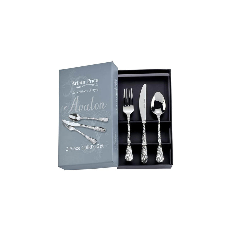 Arthur Price Avalon Childrens Stainless Steel Cutlery Set - 3-Piece