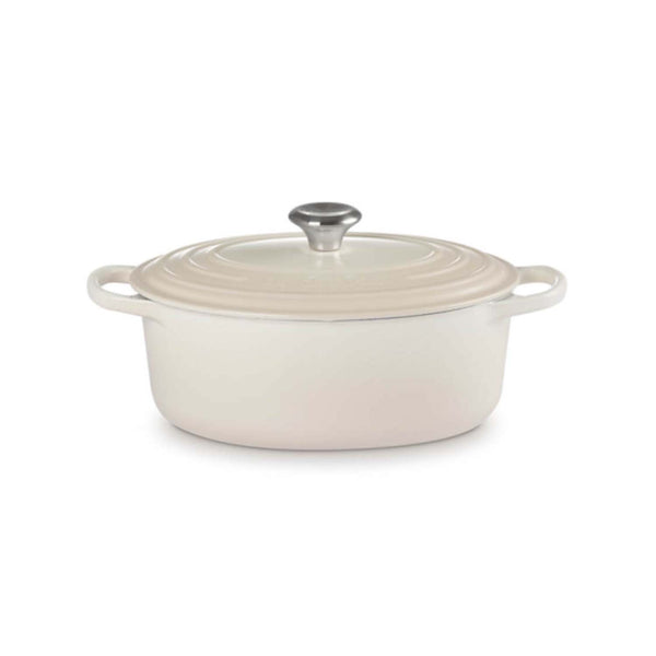 Le Creuset Signature Cast Iron 27cm Oval Casserole - Meringue