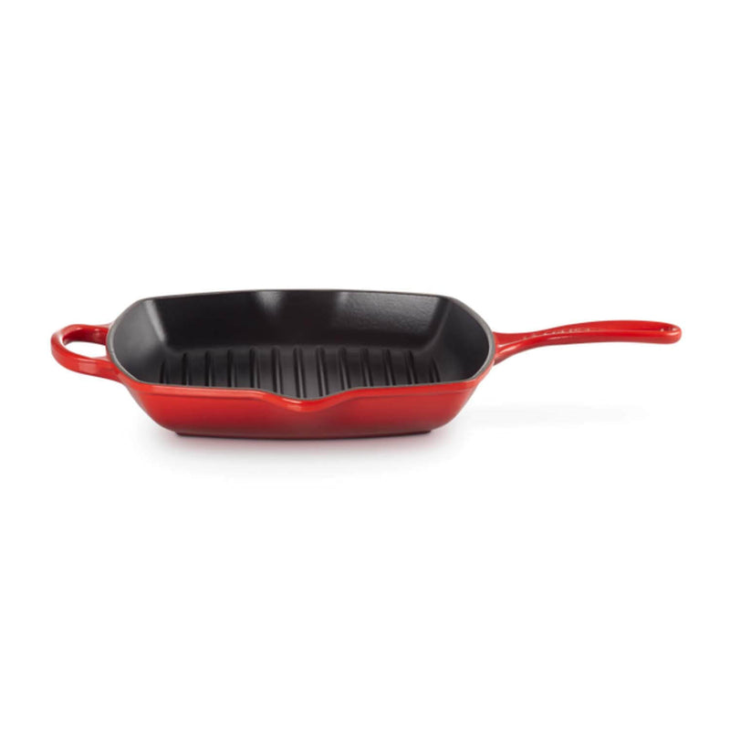 Le Creuset Signature Cast Iron 26cm Square Grillit - Cerise