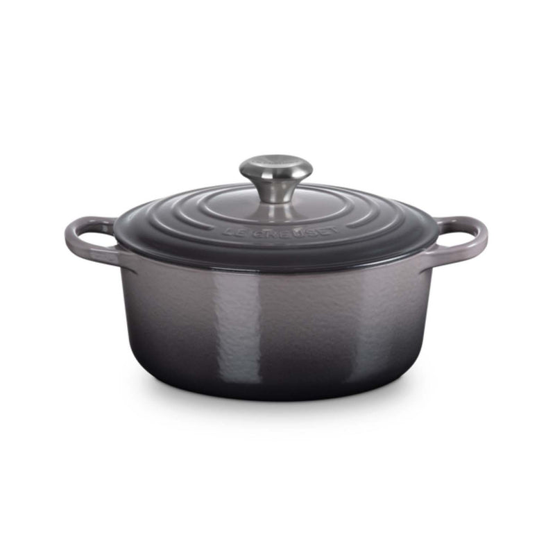 Le Creuset Signature Cast Iron 24cm Round Casserole - Flint