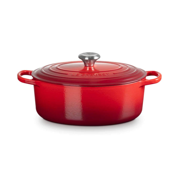 Le Creuset Signature Cast Iron 29cm Oval Casserole - Cerise