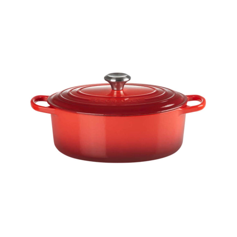 Le Creuset Signature Cast Iron 27cm Oval Casserole - Cerise