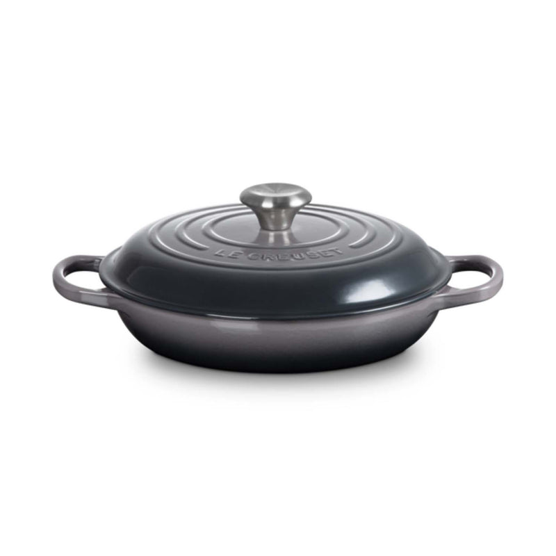 Le Creuset Signature Cast Iron 26cm Shallow Casserole - Flint