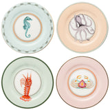 Yvonne Ellen 4-Piece Fine China Side Plates - Under The Sea