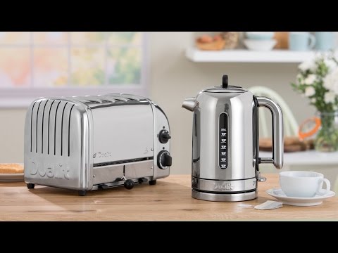 Dualit Architect 1.5 Litre Jug Kettle & 2-Slice Toaster Set - Grey & Stainless Steel